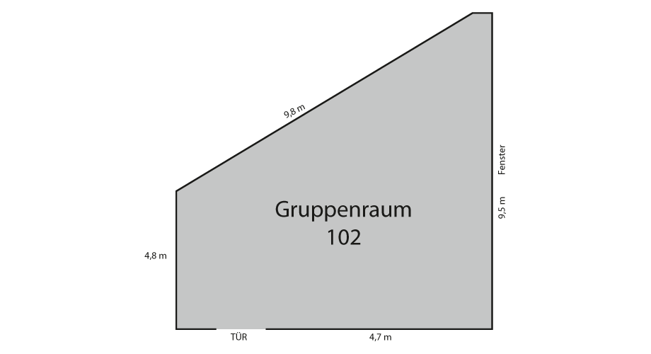 Grundriss Seminarraum