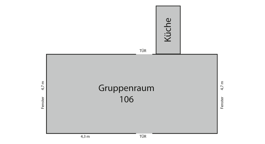 Grundriss Seminarraum