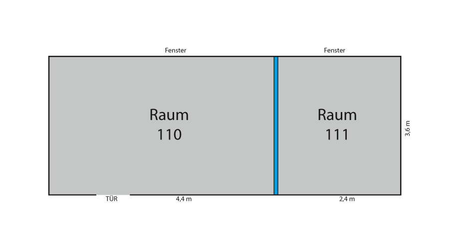 Grundriss Seminarraum