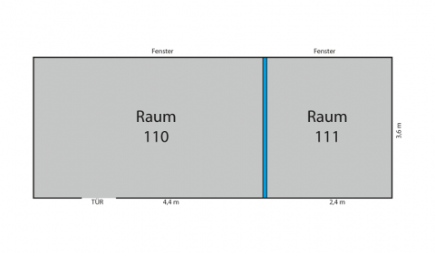 Grundriss Seminarraum