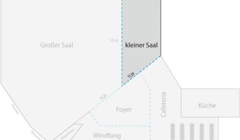 Grundriss kleiner Saal